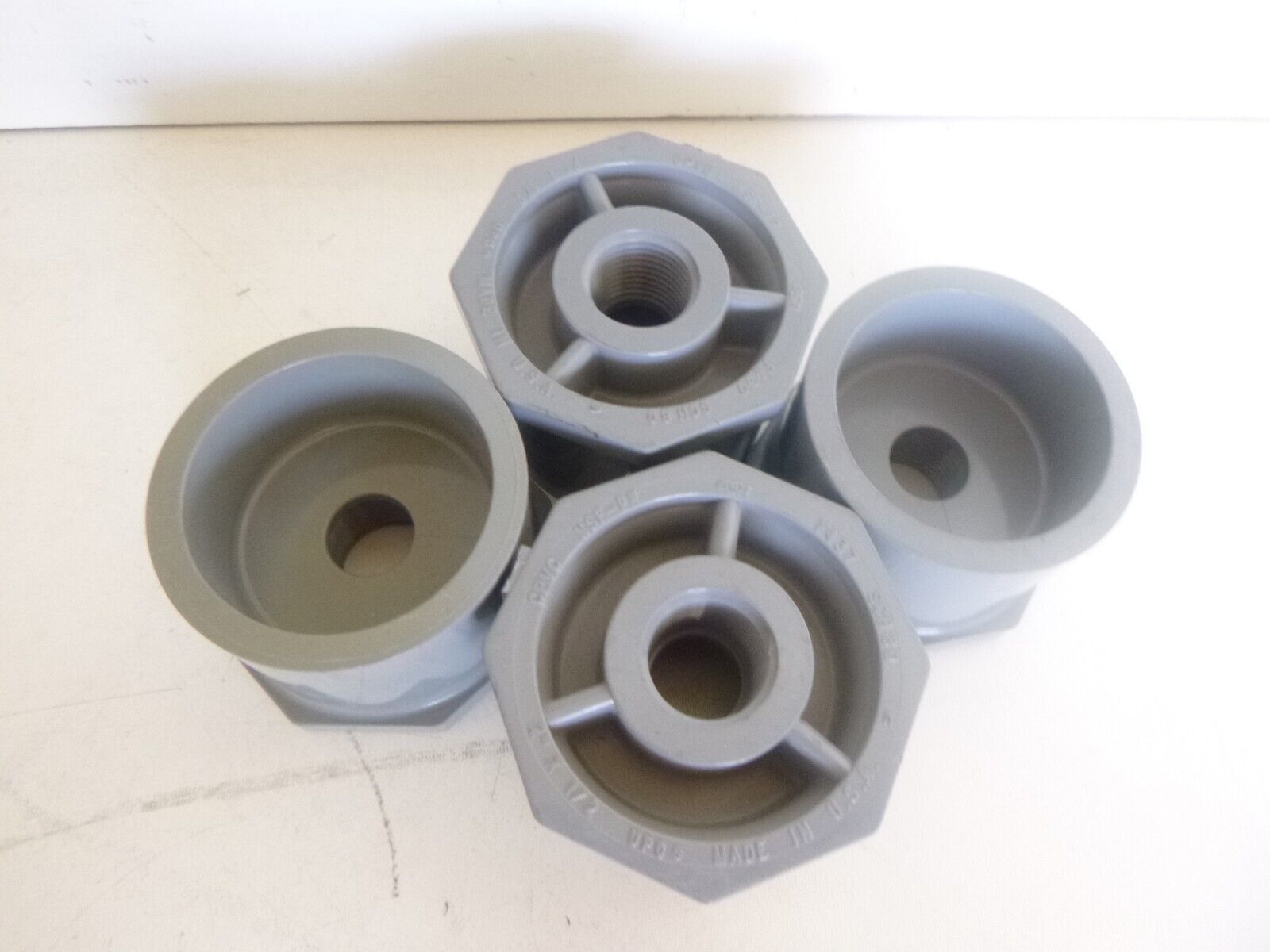 GSR, 2&quot; X 1/2&quot; Socket x Thread SCH 80 CPVC NSF-PW F437 Lot of 4 - $27.11