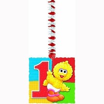 Sesame Street 1st Birthday Handing Decorations Cookie Monster Big Bird Elmo 3 pc - £5.12 GBP