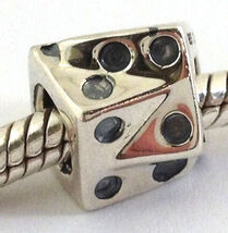 Chamilia Dice Sterling Silver Charm, Retired Ga-44, New - €20,38 EUR