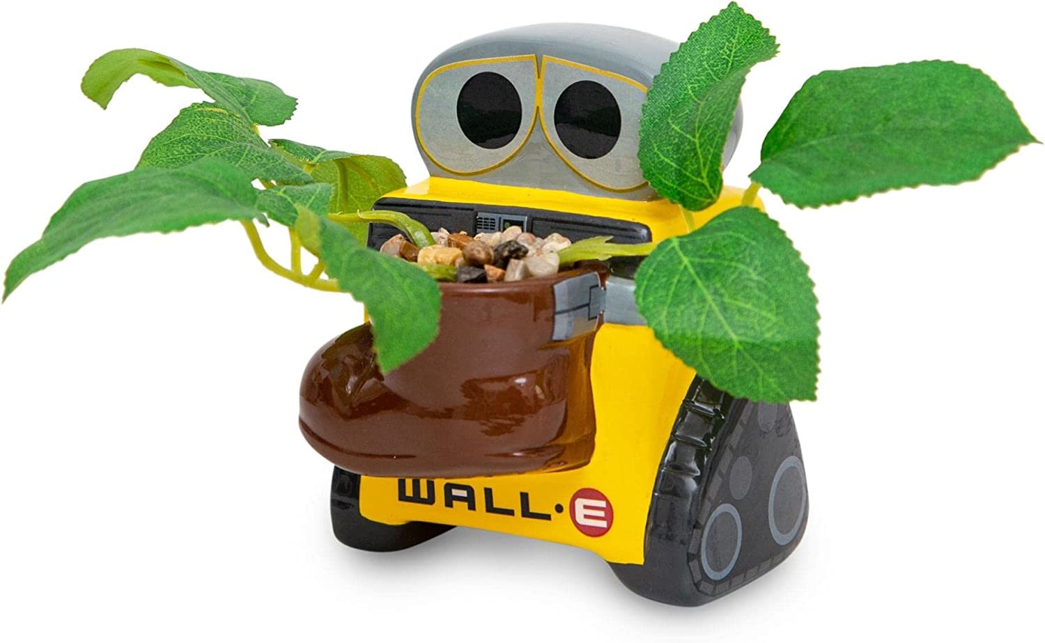 Disney Pixar Wall-E 4-Inch Ceramic Mini Planter With Artificial Succulent | Cute - $39.99