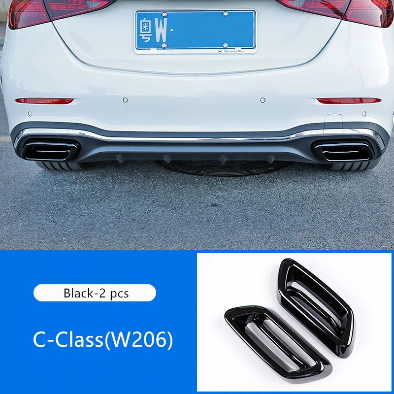 Car Modified Exhaust Muffler Tail Pipe Decoration Cover Exterior Styling Accesso - £99.21 GBP