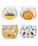 4x Pack Unisex Potty Toilet Training Pants Cow Dog Duck Lion Designs - $241.80 MXN