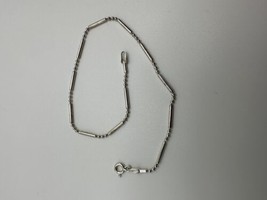 Vintage Sterling Silver Unique Bead Link Bracelet 9” - £9.35 GBP