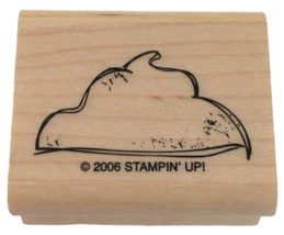 Stampin Up Rubber Stamp Whipped Cream Ice Cream Topping Food Dessert Baking Top - £3.18 GBP