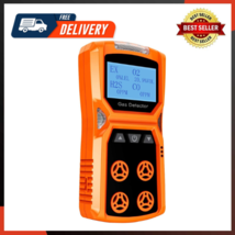 Gas Detector 4 Gas Monitor H2S,O2,CO And LEL Multiple Indicator With Vibration - £111.03 GBP