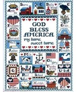 Counted Cross Stitch Kit God Bless America 12&quot; x 16&quot; finished size (PB21) - $471.01 MXN