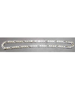 .925 Sterling Silver 20&quot; Figaro Link Chain Necklace 7mm Italy ALF 32.6g ... - $1,142.18 MXN