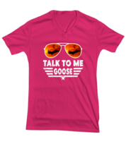 Jet Fighter TShirt Talk To Me Goose Pink-V-Tee  - £18.05 GBP