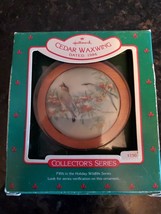 Vtg Hallmark Keepsake Ornament Cedar Waxwing Bird Holiday Wildlife Series 1986 - £9.64 GBP