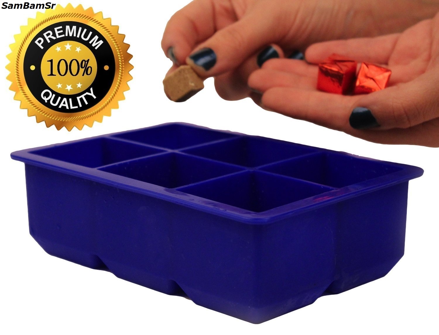 Extra Large Silicone IceCube Tray,Kitchen,Room, Freeze,Gadget,Utensil,Mold, Gift - $18.49