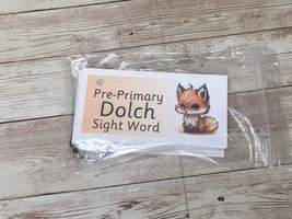 Literacy Learning Resource Dolch Pre-primer Sight Word and Ring 40 words - £6.25 GBP