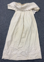 Vintage Embroidered Christening Baptism Gown - £18.60 GBP