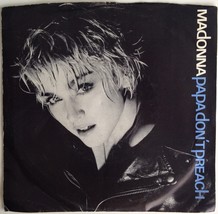Madonna  -  Papa Don&#39;t Preach / Pretender 7&#39; Single 45 RPM Vinyl Record, 1986 - £10.32 GBP