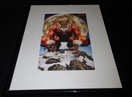 Sabretooth X Men Marvel Masterpiece ORIGINAL 1992 Framed 11x14 Poster Di... - $34.64