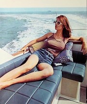 VINTAGE PINUP POSTER BRALESS EROTIC BOATING PHOTO SEXY SUNGLASSES CALEND... - $7.84