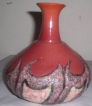 NICARAGUAN POTTERY/SAND ART VASE SIGNED KC - $123.74