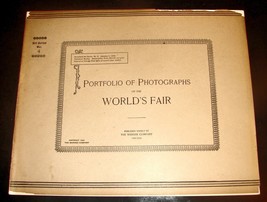 1892 Chicago World&#39;s Fair Portfolio Of Photographs Book #4 Columbia Exposition - £15.66 GBP