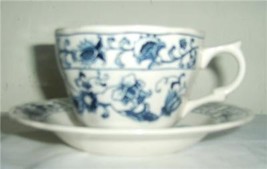 Nikko Cup &amp; Saucer Set &quot;Ming Tree Blue&quot; Porcelain  - £19.17 GBP