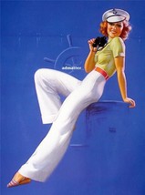 Earl Moran 9&quot;X12&quot; Pin-up Girl Poster Beautiful Navy Sailor Sexy Pinup Art Photo - £7.90 GBP