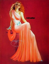 Billy DeVorss Beautiful Redhead Pin-up girl 8.5X11&quot; Poster Sexy photo! Pinup Art - £12.04 GBP