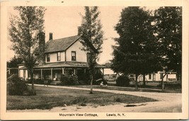 Vtg Postcard c 1908 Mountain View Cottage - Lewis, NY - Hughes &amp; Co Pub - unused - £11.86 GBP