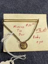 Vintage Loyal Order Of Moose Tie Clasp -Purity, Aide And Progress - $14.85