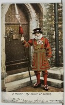 UK The Warder, The Tower of London 1906 Postcard M3 - £7.98 GBP