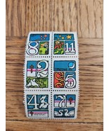Christmas Greetings 1973 Stamp Block (6) - $1.99