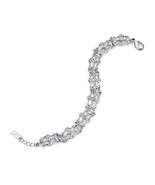 Downton Abbyeysilver Tone Link Bracelet with Crystals [Jewelry] - $46.18 CAD