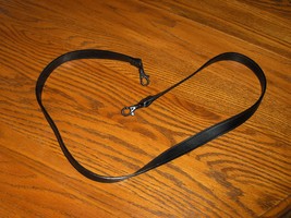 Purse Shoulder Strap Replacement Black Leather 40 Inches - £8.03 GBP