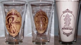 Coca~Cola Flare Glass Lady Drinking Version 2 - $5.00