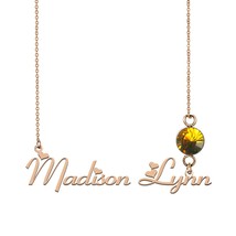 Mothers name necklace, Child name necklace, Madison-Lynn Name Necklace Best Chri - £13.39 GBP