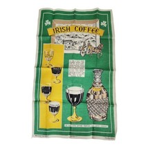 Dunmoy Pure Irish Kitchen Linen Tea Towel Fast Colours Irish Coffee &amp; Whiskey - $14.50