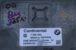 09 Bmw E60 E82 E80 E92 135i 335i 535i N54 ECU DME CAS3 Computer Immobilizer Fob image 3