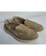 CROCS Womens Walu Slip On Canvas Loafer Flat Brown Shoes 14391 Size 7 - $24.99