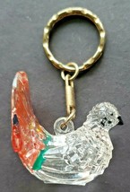 Vintage 1980&#39;s &quot;Colorful Turtle Dove&quot; Ring Keychain PB170 - £7.82 GBP