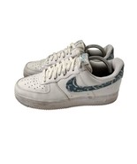 WOMENS NIKE AIR FORCE 1 LOW &#39;07 SIZE 9 &quot;WHITE WORN BLUE PAISLEY&quot; DH4406-100 - €74,27 EUR