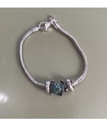 Lot 3 Charms+ Bracelet Michael Anthony MA Sterling Silver 925 Snake Brac... - $28.00
