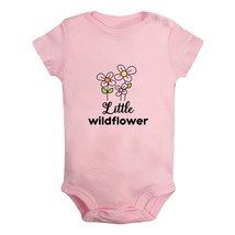 Little Wildflower Funny Romper Newborn Baby Bodysuit infant Jumpsuit Kid Outfits - £8.20 GBP+
