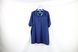 Puma Golf Cell Mens XL Rickie Fowler Collared Short Sleeve Golf Polo Shirt Blue - £27.41 GBP