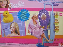 Barbie Bath Works Playset w Duck Powered Shower, Fun STAMPERS &amp; More! (2000 Mult - £233.35 GBP