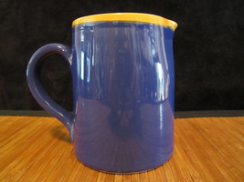 Starbucks Italya Bellini Coffee Tea Pitcher hand painted  in Italy Blue & Yellow - $24.99