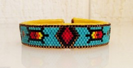 Native American Cuff God Eye Turtle Feather Fire Petite Ladies Child Bracelet - $49.99