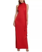 VINCE CAMUTO Women&#39;s Halter-Neck Satin Sleeveless Gown Red Size 4 $228 - £87.04 GBP