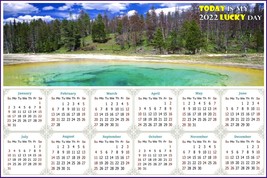 2022 Magnetic Calendar - Calendar Magnets - Today is my Lucky Day - Edit... - $9.89