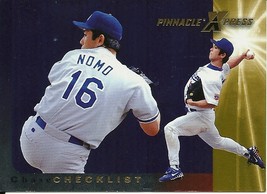 1997 Pinnacle X-Press Hideo Nomo CL 150 Dodgers - £0.79 GBP