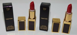 Tom Ford Lip Color 16 SCARLET ROUGE .03 oz 1 g X 2 Brand New - £47.04 GBP