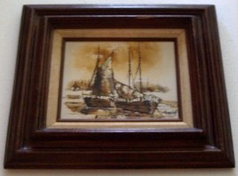 Original Signed Adriano Marchello Italy Oil Painting - £304.52 GBP