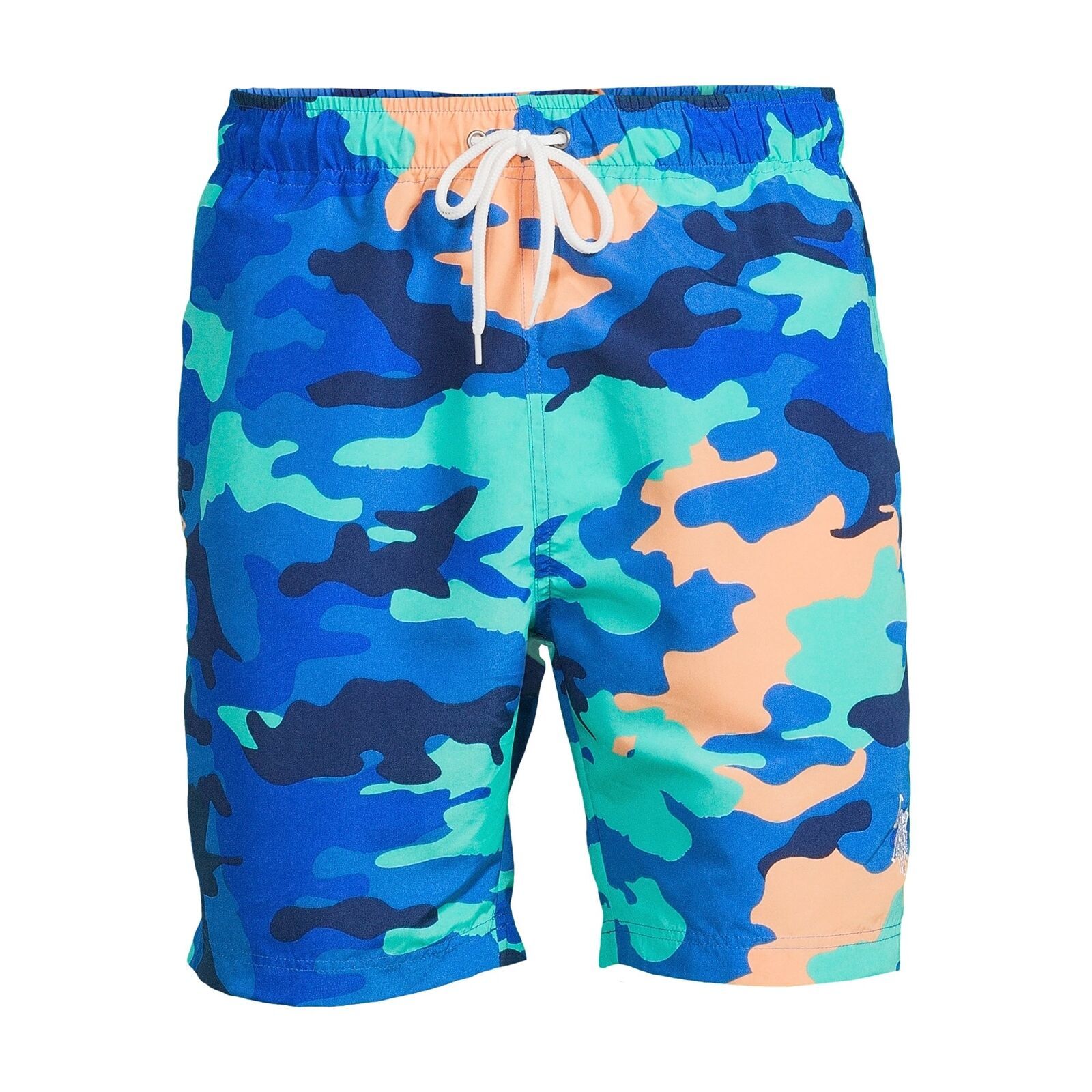 U.S. Polo Assn. Men's 7” Color Camouflage Swim Shorts Size 2XL Color Blue Item image 5