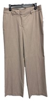 Merona Beige Pin Striped Pants Career Casual NEW Size 10 - $17.79